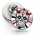 Gemelolandia | Anstecknadel Magglass Totenkopf Catrina No8 16 mm | Deko- und Geschenkartikel | Fahnen, Manschettenknöpfe, Aufnäher, Pins und Vieles Mehr