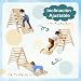 Imagen de COSTWAY 3 en 1 Triángulo de Escalada con Rampa Ajustable para Escalar y Deslizarse