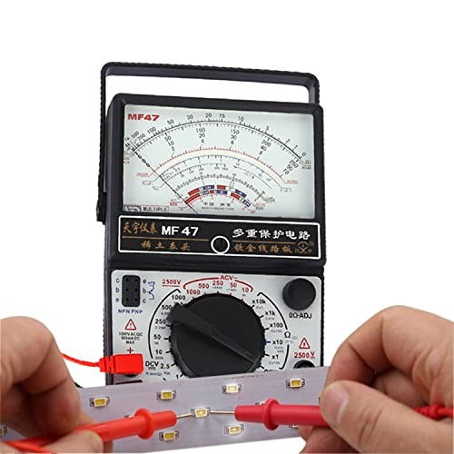 Fielect Digital Multimeter With Dc Ac Voltmeter Ohm Volt Amp Multi Tester For Voltage, Current, Resistance, Diode With Test Probes #TOP2