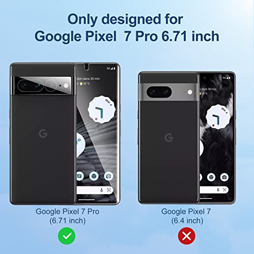 Lk 2 Pack For Google Pixel 7 Pro Screen Protector 6.7-Inch + 2 Pack Lens Protector With Positioning Tool, Self-Healing Tpu Film, Touch Sensitive, Hd Ultra-Thin #TOP2