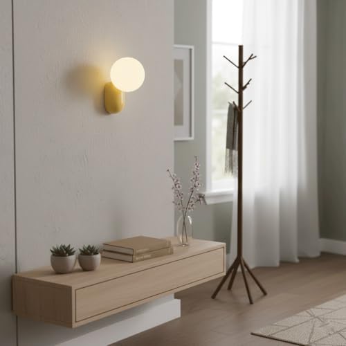 Aplique de pared moderno crema contra deslumbramientos para pasillo y cabecero G9 7