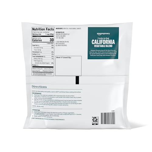 Amazon Grocery, California Vegetable Blend, 12 Oz, Frozen (Previously Happy Belly, Packaging May Vary)