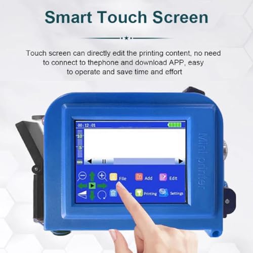Máquina De Codificação De Etiquetas, Impressora Jato De Tinta Portátil De Vários Idiomas, Tela Sensí