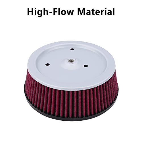 High Performance Air Filter Hd-0800 For Harley Davidson 1999-2007 Dyna Series, 2000-2015 Softail Series And 1999-2007 Touring Models Equipped With High-Flow Cleaner Kit #TOP5