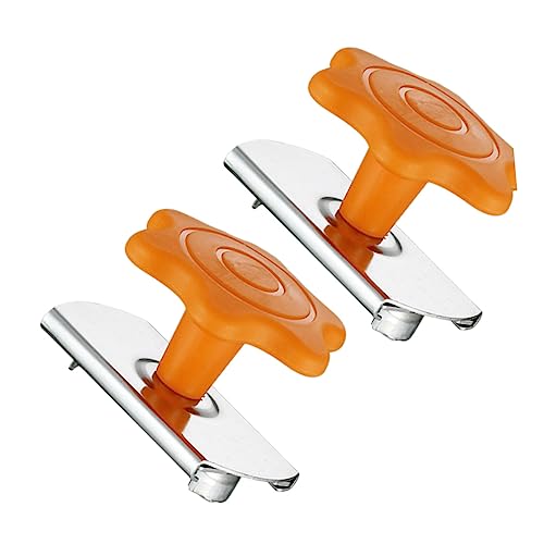 JECOMPRIS 2pcs Multipurpose Stainless Steel Can Opener Bottle Opener Hand Crank for Easy Jar Bottle Can Opening