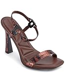 KARL LAGERFELD Paris Women's Shoes women's sandals,Cognac, 8