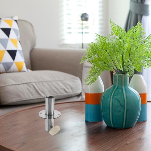 SEWACC Stabiler Edelstahl Stahlsockel mit Höhenverstellung Robuste Bodenplatte für Halbkörper Schneiderpuppen Schaufensterpuppe Ständer Zubehör für Ladenpräsentation