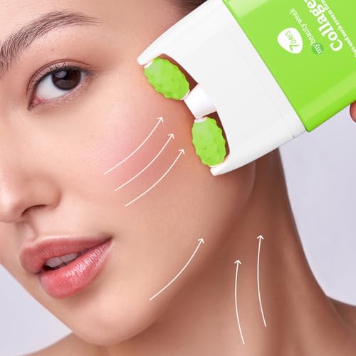 7Days Crema Viso Idratante E Anti-Age Con Ceramide - Con Roller Massaggiatore, Skincare Coreana, 80 Ml - 3