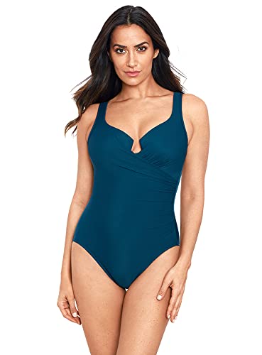 Miraclesuit Women's Swimwear Must Haves Escape Tummy Control Underwire One Piece Swimsuit, Nova, 14 #TOP21