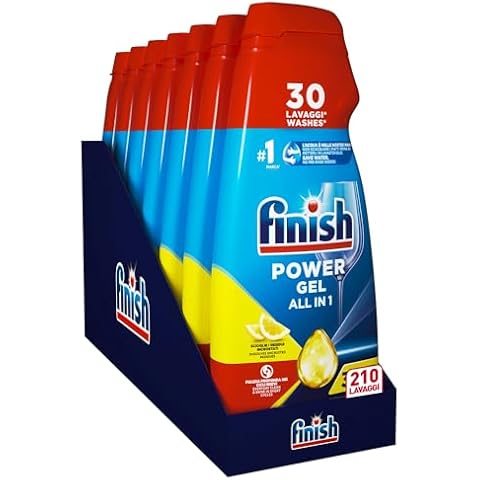 Finish Powergel Lemon Dishwasher Detergent, 210 Washes Cover