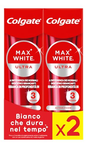 Lavorazione di alta qualità Colgate Max White Ultra Dentifricio per denti, 2 x 75 ml