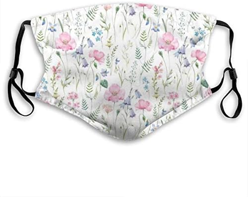 Wind Cloth Printing Reusable Face Nose Mouth Cover with Adjustable Earloops Dust Mouth Mask for Kids Women Men