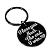 Boyfriend Girlfriend Birthday Gift for Him Her Funny Couple Keychain for Wife Husband Wedding Women Men Boys Girls i Love You Most The End i Win Anniversary Valentine Day (Black)
