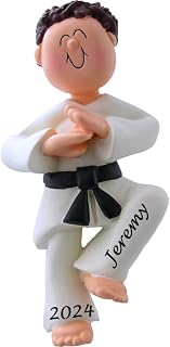 Karate Student Christmas Ornament