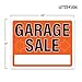 Garage Sale Sign 14x11, Plastic Signs for Garage Sale, Yard Sale, Estate Sale, Waterproof Plastic (Pack of 4)