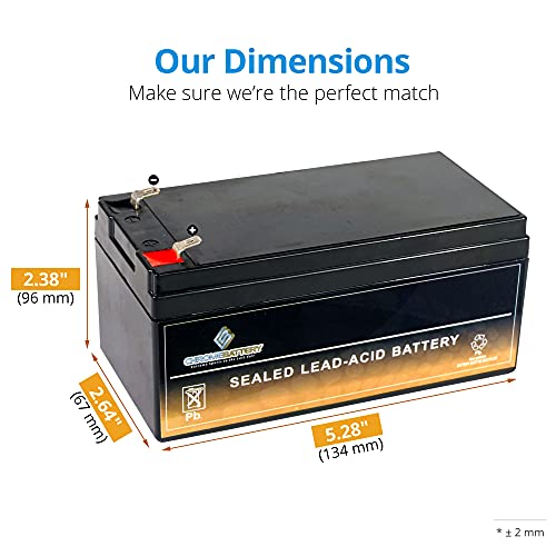 Battery For Wp3-12 Backup 12 Volt 3.5Ah 12V 3.5 Amp-Hr #TOP1