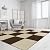 ZOWZOW Carpet Tiles Peel and Stick 24” x 24”, Self Adhesive Soft Padded Flooring Stickers, Dark Blue Home Decor for Bedroom Living Room Office, 20 Tiles & 80 sq ft per Box