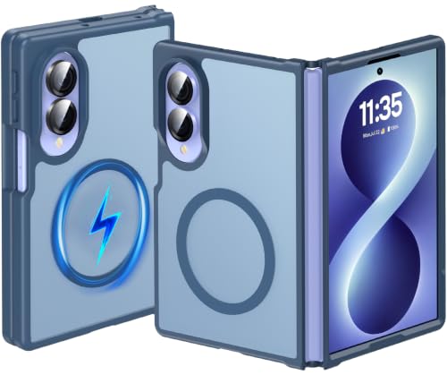 OWKEY Galaxy Z Fold8 �P�[�X MagSafe�Ή� ������ �ϏՌ� �M�����N�V�[Galaxy ZFold8 �p�X�}�z�J�o�[ �u���[