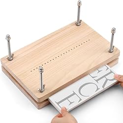 UzecPk Book Press, Bookbinding Press, Book Binding Kits, Book Binding Materials, Bookbinding Supplies for DIY Bookbinding Books Making 11.8 X 7.6 Inches
