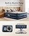 iDOO Queen Air Mattress with Built in Pump, 18 Raised Comfort Inflatable Blow up Mattress, Upgraded Four Chamber Portable Air Bed for Camping, Guests and Home, Colchon Inflable, 650 lbs Max