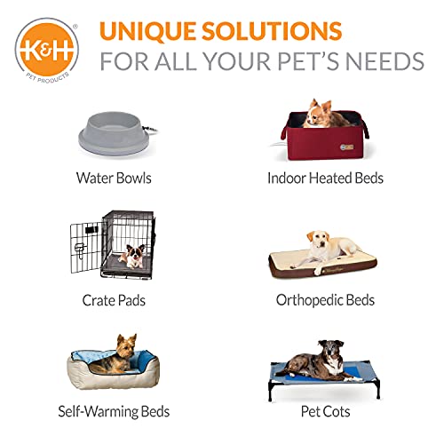 K&H Pet Products Self-Warming Pet Cot Cover Replacement (Cot Sold Separately) - Chocolate/Fleece, Large 30 X 42 Inches #TOP7