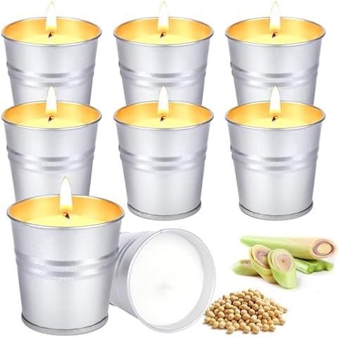 8Pack Citronella Candles for Outdoor Use Cover
