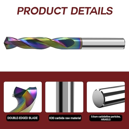 YFTOOL Solid Carbide Drill Bit Industrial Set