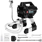 Stand Airless Paint Sprayer 7/8HP 650W High Efficiency Airless Sprayer, 0.24GPM 2900PSI Electric Paint Machine with Extension Rod and Cleaning Kits for Interior Exterior Furniture Fence Home