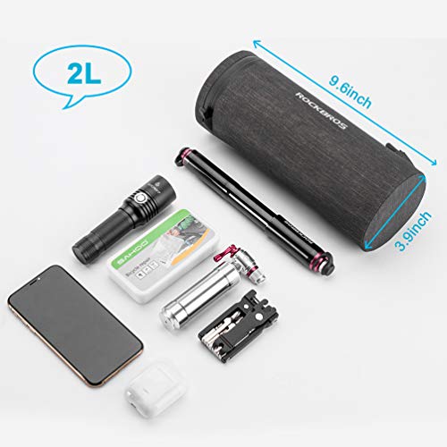 Rockbros Bike Handlebar Bag Bike Bag Front Frame Storage Bag Commuter Shoulder Bag Waterproof Large-Capacity Front Pack For Road Bike, Mtb Mountain Bike #TOP4