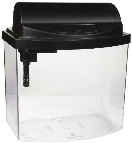 Aqueon 17771 Mini Bow 2.5 Gallon Desktop Aquarium Kit, Black