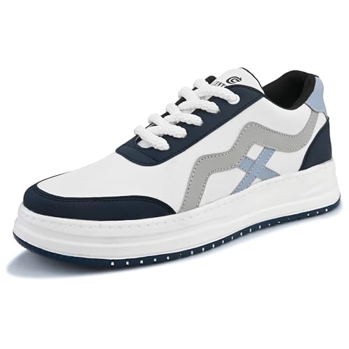 Image of Centrino Gym Casual Sneakers for Man | Shoes for Men Stylish | Lightweight Lace-Up Canvas Walking Shoes | Cushioned Insole | Breathable Comfortable | Anti-Skid Sole | Mens Sports Sneaker Shoes Daily (9537)