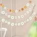 SAMOKA Daisy Party Banner,3 Packs Daisy Groovy Banner Hippie Party Banners Decor Boho Daisy Paper Garlands,White Daisy and Colorful Daisy Flower Banners for Baby Shower Birthday Party Supplies
