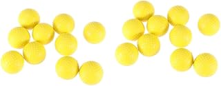 DECHOUS 20 Pcs Sports Balls Soft Balls Sports Equipment Air Flow Balls Practice Balls Hollow Ball Training Ball Yellow Ball Indoor Practice Balls Balls Yellow Training Balls Pu