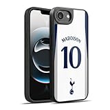 Head Case Designs Officially Licensed Tottenham Hotspur F.C. James Maddison 2025/26 Players Home Kit Gel Armor Case [Military Grade Drop Protection] Compatible with Apple iPhone 16e / iPhone 17e
