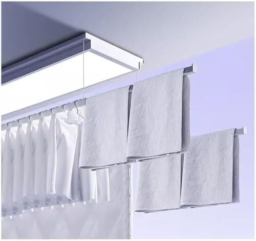 Ceiling Mounted Electric Clothes Dryer with Remote Control – Ultra Thin Invisible Drying Rack for Household, Balcony, and Laundry – Telescopic Lifting, 35kg Capacity