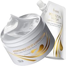 VITAMINS hair cosmetics Keratin Hair Mask Deep Conditioner Value Pack - Protein Repair Boost for Dry Damaged and Color Treated Hair - Pro Conditioning Treatments Travel and Standard Size