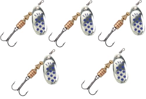 Cuillères de pêche rotatives Dotty pour capturer truite et brochet sans décrocher