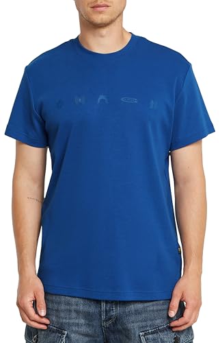 G-Star Para Hombre Camiseta Small Symbols, Azul Pilot D25974-C812-1235 , L G-Star Para Hombre Camiseta Small Symbols, Azul Pilot D25974-C812-1235 , L