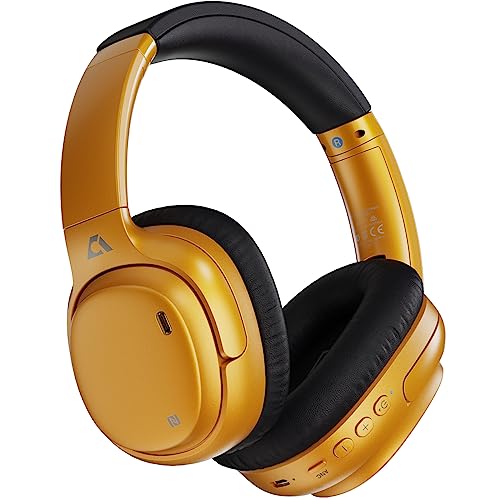 Ankbit E600PRO Hybrid Active Noise Cancelling Headphones With Aptx Hd & Low Latency, Over Ear Bluetooth Wireless Build-In Microphone Hi-Res Deep Bass cover