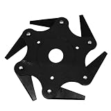 PASSI Cuchilla Desbrozadora Cabezal De Corte para Cortacésped - Cabezal De Corte Universal De 6 Cuchillas para Cortacésped, 65Mn Cabezal De Corte De...