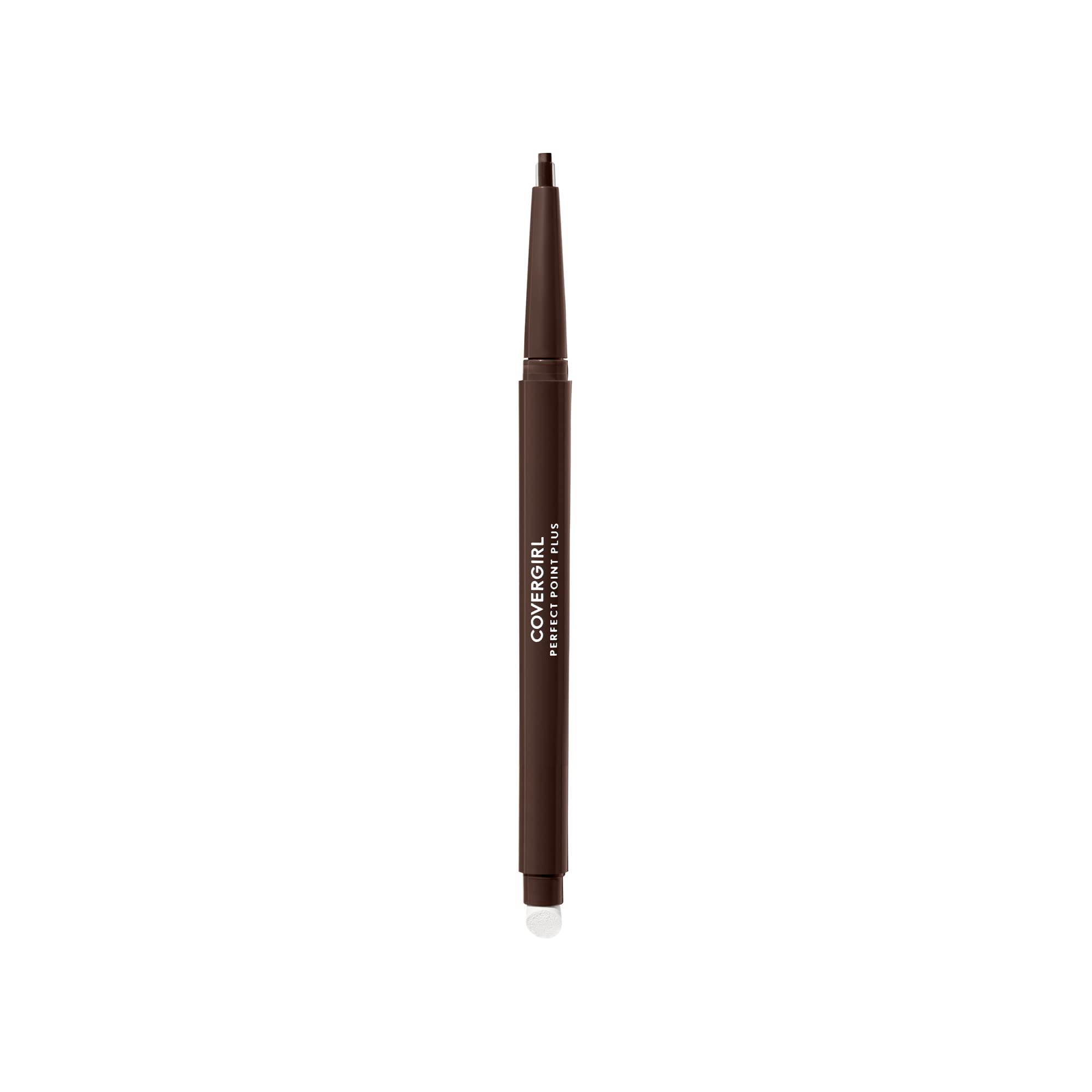 COVERGIRL - Perfect Point Plus Eyeliner, micro-fine point, precise line, built-in smudger tip for a softer, smokier look, 100% Cruelty-Free, Espresso - 210