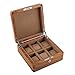 Watch Box 6 Slots Holzschmuck Collection Case Organizer Halter Mit Metallschloss Und Abnehmbaren Kissen In Braun/Beige Für Männer Und Frauen