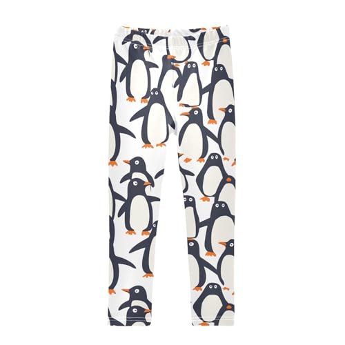 Penguin Animal Funny Girls Casual Leggings for Kids Printed Long Pant Bottoms Stretch and Soft