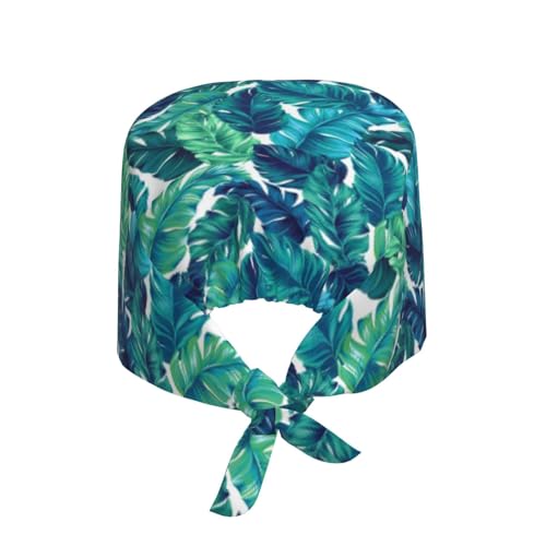 Image of Adjustable Working Cap Breathable Unisex Women Men Elastic Bandage Tie Back Hats Scrub Nursing Doctor Surgeon Cap
