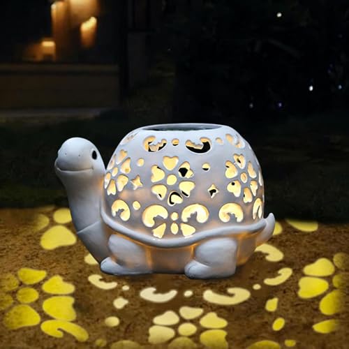 Tortue solaire de jardin pour baliser vos zones sombres sans câbles grâce à la résine étanche