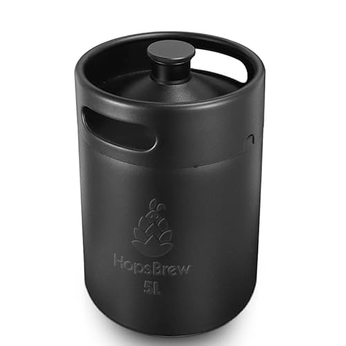 Mini 304 Edelstahl-Fass-Growler (5 l, Standardschwarz)