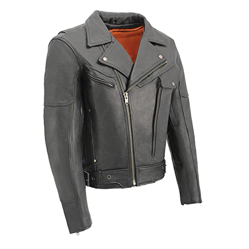 MilwaukeeレザーユーティリティポケットバイクジャケットW/デュアルサイドガンポケット M ブラック MLM1570