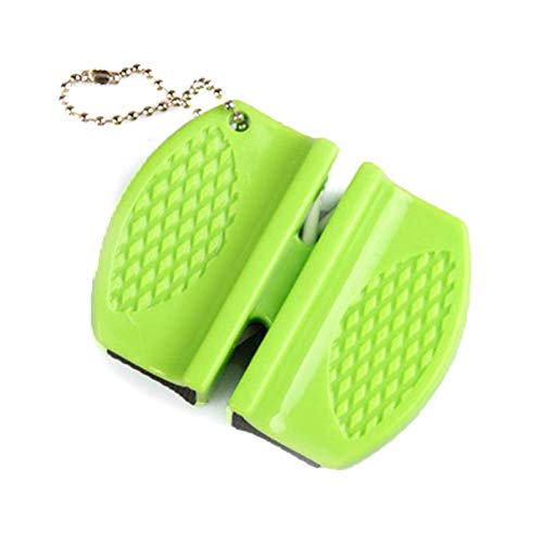 Afilador de cuchillos de cocina 1 PCS Portátil Portátil Mini Afilador de cuchillas Piedra para afilar con Cadena de Pocket Cocina Herramientas para el hogar Suministros Afiladores de cuchillos