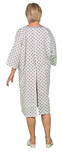 Camisa de Hospital Promocional - Talla única - Se Vende por Unidad - Cierre en la Espalda por presión.