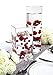 Evershine Floating Vase Filler Pearl - No Hole Assorted Size Pearl with Transparent Water Gel Beads. (Red)